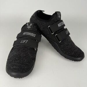 Notorious Lift Sumo Sole Deadlift Slippers Men's Sz 10 BLACK